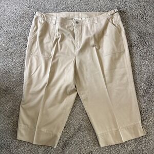 Liz Claiborne Women's Capri‎ Pants Tan Petite Plus Size 22